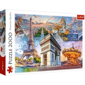 Puzzle 2000 ele Weekend w Paryżu Trefl