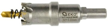 Kpl. otwornic widiowych do metalu z wiertłem tytanowym 10szt. 16-53mm G402