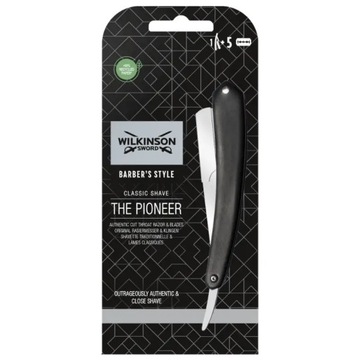 WILKINSON BARBERS STYLE BRZYTWA DO GOLENIA + 5 żyletek