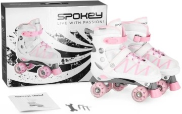 SPOKEY Регулируемые роликовые коньки розовые BUFF размер 38-41