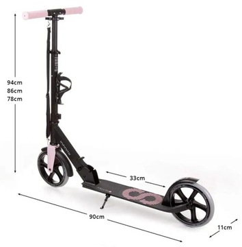 ДВУХКОЛЕСНЫЙ САМОКАТ ДЕНЬ ДЕТИ FUN Movino Infinity РОЗОВЫЙ