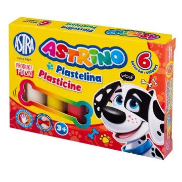 АСТРИНО ПЛАСТЕЛИНА 6 ЦВЕТОВ АСТРА