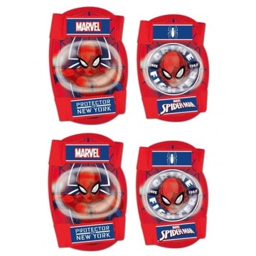 ВЕЛОСИПЕДНЫЕ ЗАЩИТЫ, ДЛЯ РОЛИКОВЫЕ ЗАЩИТЫ ДЛЯ ЛОКОТЕЙ И КОЛЕН ЧЕЛОВЕКА-ПАУКА 3+