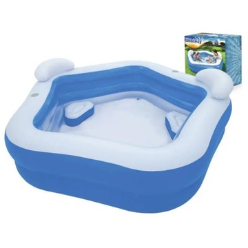 Bestway круглый надувной бассейн 213 х 206 см.