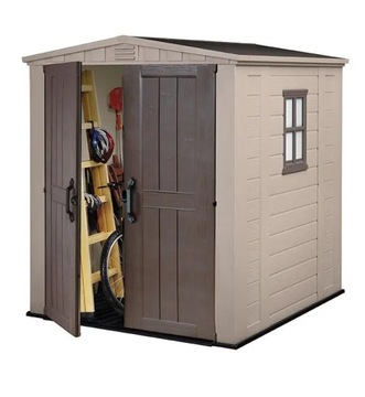 Domek Ogrodowy z Tworzywa sztucznego 6x6 - 178x196cm Schowek na Narzędzia