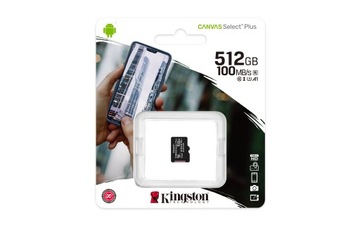 Карта KINGSTON Canvas Select Plus microSDXC 512 ГБ