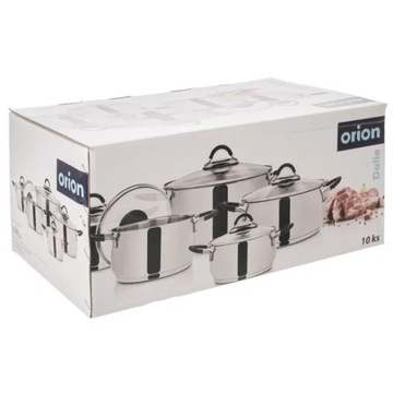 Набор стальных кастрюль DALIE, 10 шт.