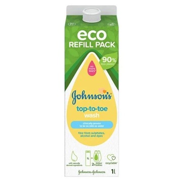 Johnson's Baby Top to Toe Wash Eco сменный пакетик, 1 л
