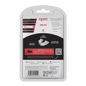 Капа Opro Silver с коробкой GEN5 Clear прозрачная