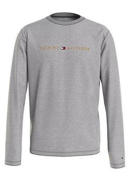 TOMMY HILFIGER KOSZULKA MĘSKA CN LS TEE SZARA r.L