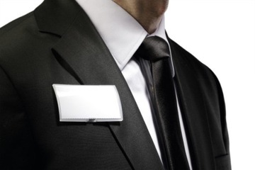 Персональный бейдж с магнитом Durable Click Fold 40х75мм прозрачный