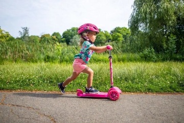 ДЕТСКИЙ СПОРТИВНЫЙ ВЕЛОСИПЕДНЫЙ ШЛЕМ ДЛЯ ДЕВОЧЕК РОЗОВЫЙ В МОЛД 52-56см M