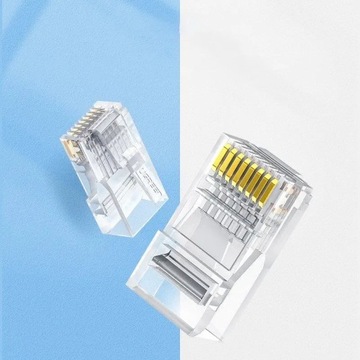 100x Wtyk Wtyczka Końcówka RJ45 8P8C Cat6 Ugreen