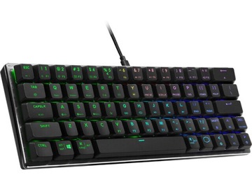 KLAWIATURA COOLER MASTER SK620 RGB LOW PROFILE RED, P9