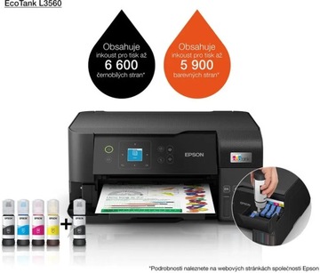 Многофункциональный струйный принтер Epson L3560 (цветной).