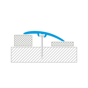Вставная пороговая планка ПВХ 30мм 2в1 Цезарь L= 0,90м Дуб