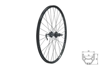 KELLYS KLS DRAFT DSC R плетеное заднее колесо, 27,5