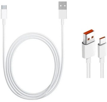 XIAOMI ORYGINALNY KABEL 120W USB TYP-C 6A 1M BULK BIAŁY