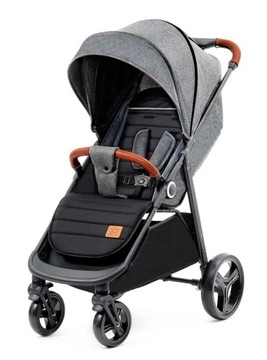 Kinderkraft GRANDE PLUS Grey- Lekki Wózek Spacerowy do 22kg
