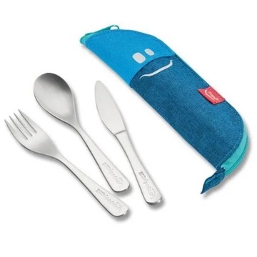 ДЕТСКИЕ СТОЛОВЫЕ ПРИБОРЫ MAPED PINIK CONCEPT В СИНЕМ ФОРМАТЕ