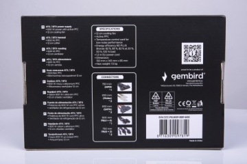 Блок питания ATX 80+Bronze 600W активный PFC, 12см