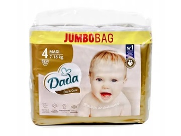Dada pieluszki Pieluchy Extra Care 4 MAXI 7-16 kg jumbobag 82szt