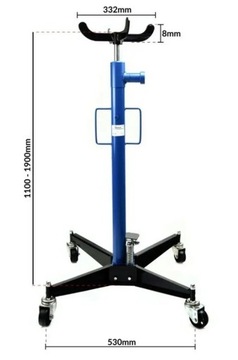 WG02100 ПОДЪЕМ GEK, ДАВЛЕНИЕ В КОРОБКЕ РЕДУКТОРА 500 КГ