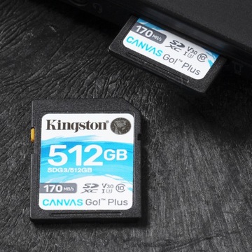 Карта памяти KINGSTON Canvas Go! Плюс SDXC 512 ГБ