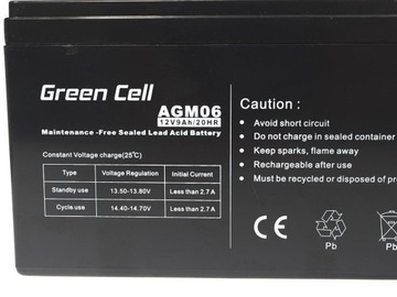 GREEN CELL AGM06 аккумулятор 9 Ач 12 В