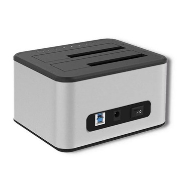 Док-станция для дисков 2xHDD/SSD | 2,5 дюйма/3,5 дюйма ||