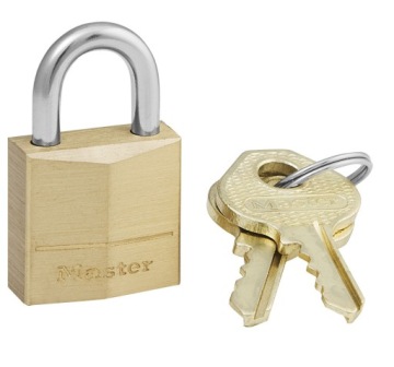120EURD навесной замок Masterlock с двумя ключами в комплекте.