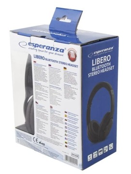 НАУШНИКИ ESPERANZA BLUETOOTH LIBERO ЧЕРНЫЕ