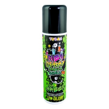 Крейда в спреї змивна для скла картону Tuban 1 шт. зелена UV GLOW