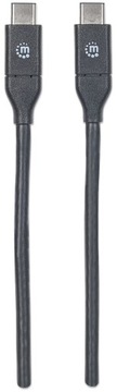 Manhattan 353526 USB-кабель 1 м USB 3.2 Gen 2 (3.1 Gen 2) USB C Черный