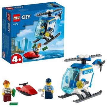 KLOCKI LEGO CITY 60275 HELIKOPTER POLICYJNY SKUTER WODNY ZŁODZIEJ POLICJA