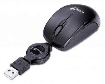 Káblová myš Genius Micro Traveler V2 čierny optický senzor