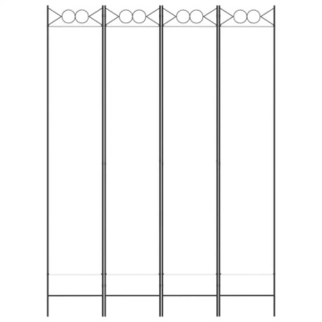 4-PANEL ROOMScreen WHITE 160X220CM Декоративная складная ширма