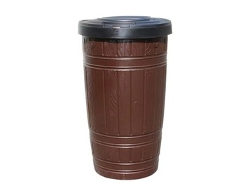 БАК ДОЖДЕВОЙ ВОДЫ 265Л + ОСНОВАНИЕ + КОЛЛЕКТОР 80-105 КОРИЧНЕВЫЙ + КРАН