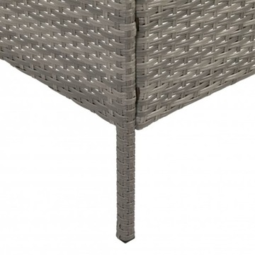 Greemotion Felin ławka ogrodowa ze stołem, 141 x 86,5 x 66 cm, szary POWYST