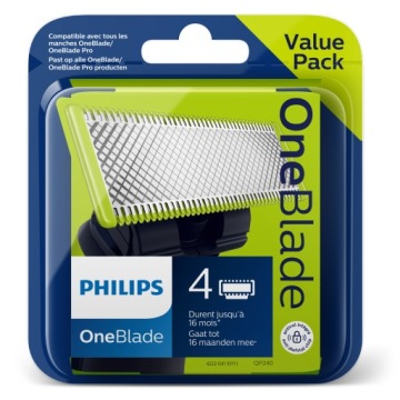 Комплект из 4 оригинальных лезвий Philips QP для всех бритв серии с одним лезвием