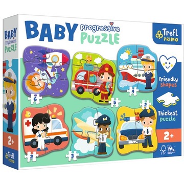 Puzzle Trefl Baby Progressive 22 elementów PUZZLE BABY