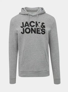 Jack&Jones Bluza Corp Logo 12152840 Szary Regular Fit