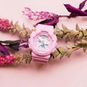 Casio zegarek damski dziewczęcy NA KOMUNIĘ wodoszczelny Baby-G BA-110-4A1