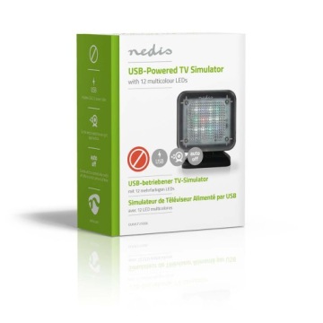 Манекен Nedis DUMSTV10BK - ТВ-симулятор, питание от USB