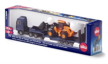 1790-SIKU CIĘŻARÓWKA MAN TGX XXL Z ŁADOWARKĄ JCB METAL+ PLASTIK SKALA:1:87