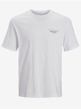 Jack&Jones T-Shirt Comfort Photo 12205952 Biały Relaxed Fit
