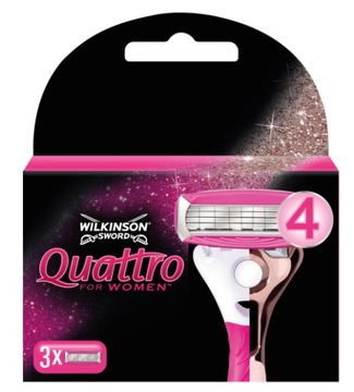Картриджи для бритья Wilkinson Quattro for Women 3 шт.