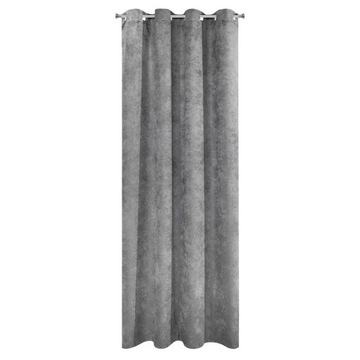 Готовая штора Аниса графит 140х250 на люверсах Еврофирана