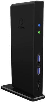 Док-станция IcyBox IB-DK2251AC для ноутбука DisplayLink, 2 x HDMI