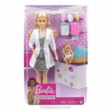 Lalka Barbie Mattel Pediatra GYK01, GYJ98